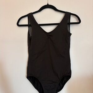 Black Pinched Leotard